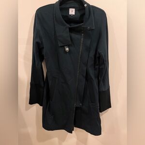 CAbi Renaissance Black Trench Coat Size S Style #3725